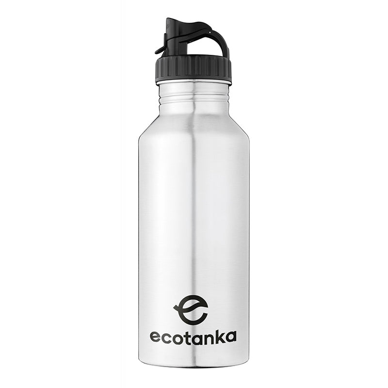 2,0l megaTANKA Edelstahl Trinkflasche mit Poly-Loop-Verschluss