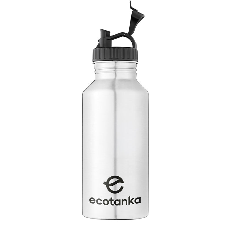 2,0l megaTANKA Edelstahl Trinkflasche mit Poly-Loop-Verschluss