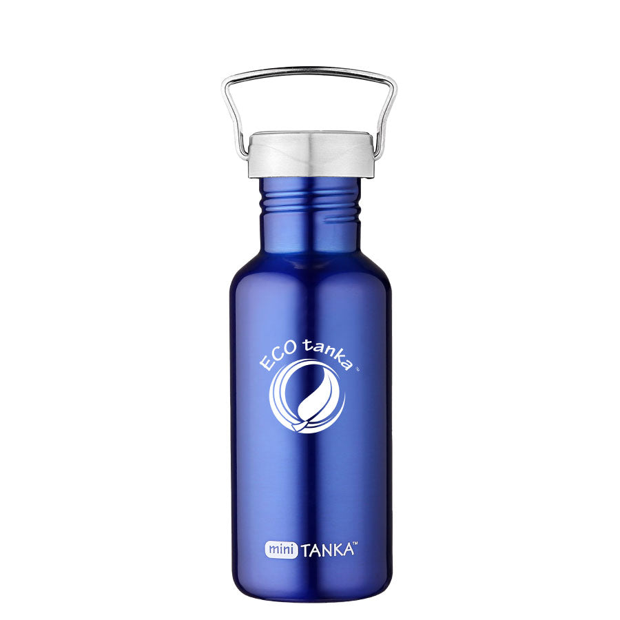 ECOtanka-miniTANKA-600ml-Edelstahl-Trinkflasche-blau-mit-Wave-Edelstahl-Flachverschluss-mit-Tragegriff  Alternativen Text bearbeiten